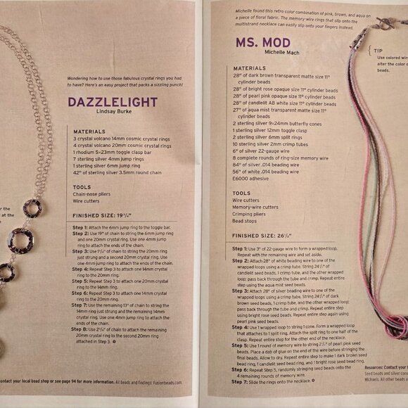 Stringing Magazine Fall 2007 100 Ideas For Making Fabulous Fall Jewelry - Picture 10 of 16